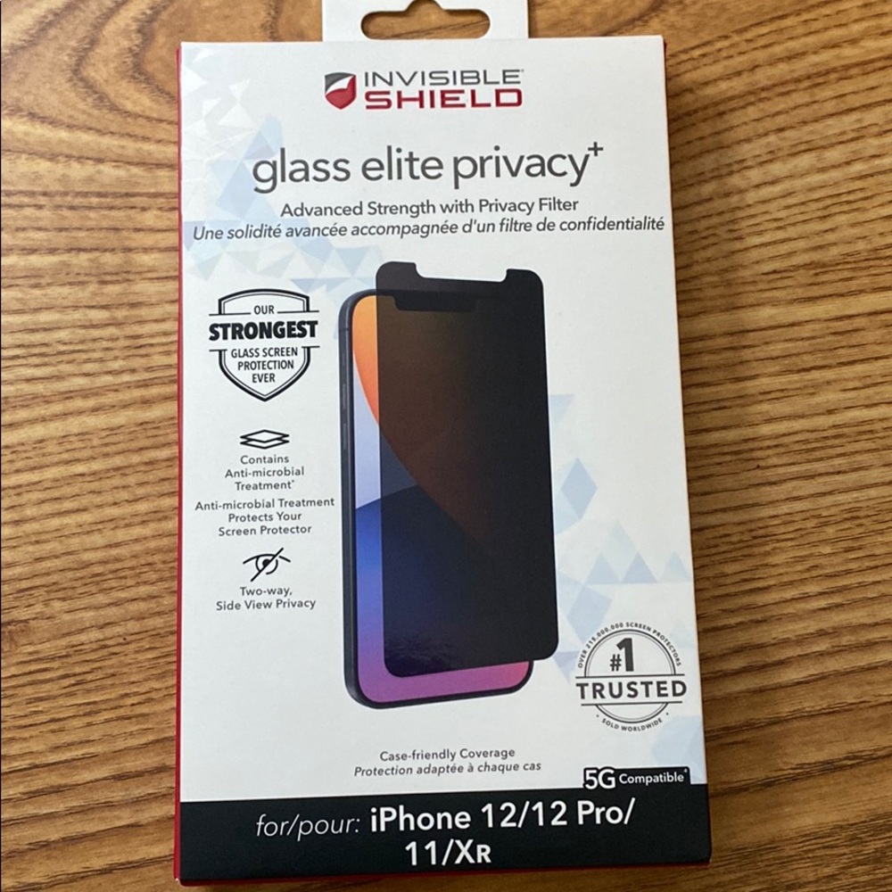 Invisible Shield glass screen protector.